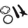 Bicycle Crankset Aluminium Alloy High Strength Lightweight Bicycle Crank Chainring Set for Mountain Bike
