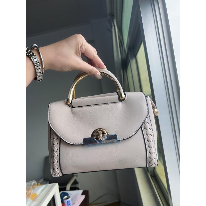 [Send Women's Bags On Behalf of Others] Woven Handbags, New Fashionable Lock Small Square Bags, Single Shoulder Messenger Bags On Behalf of Others