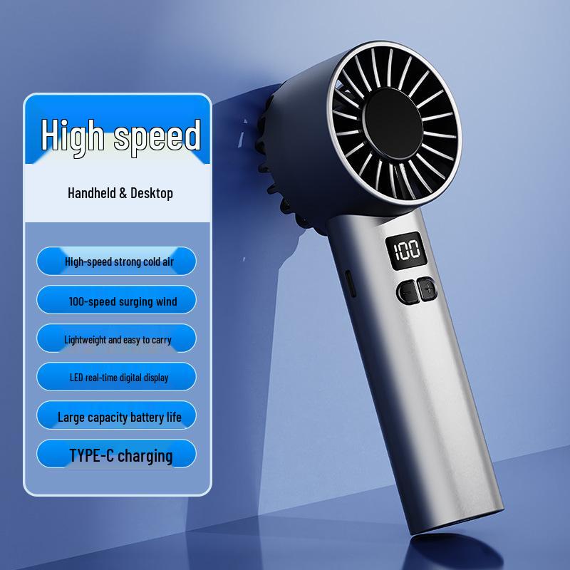 Portable Rechargeable Neck Hanging Mini Handheld Desktop Fan