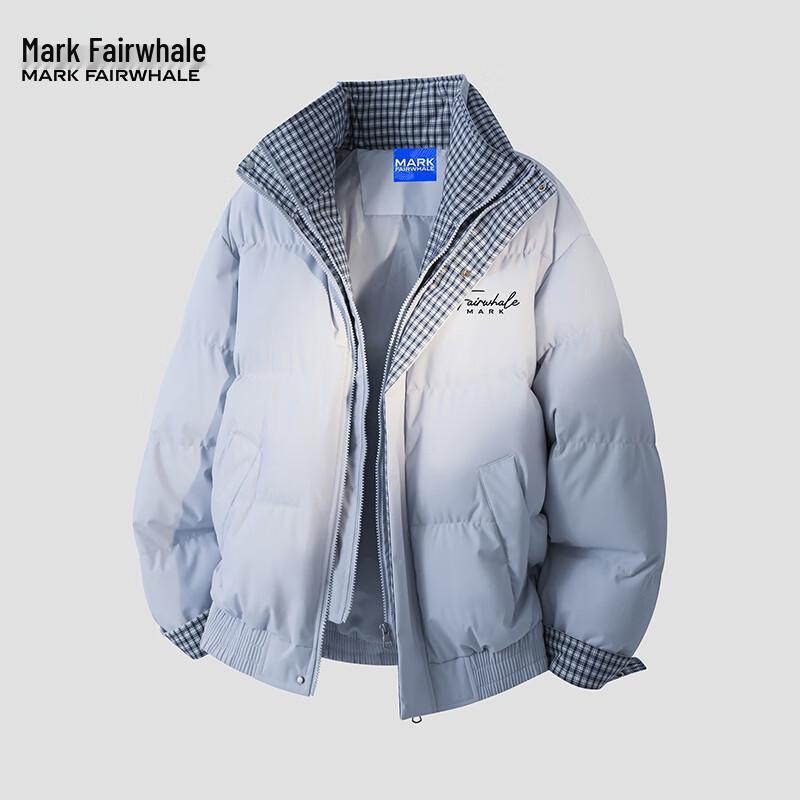 

Mark Fairwhale Men s Plaid Faux Two-Piece Padded Jacket 2XL