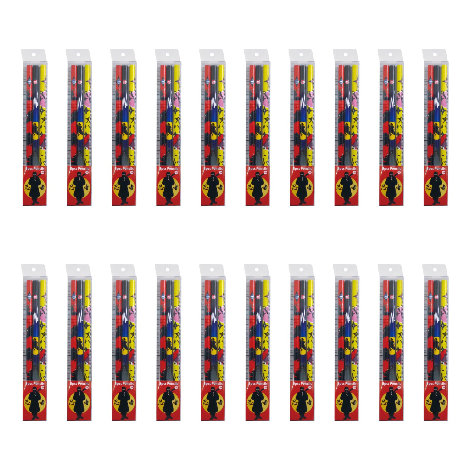 

Castle Enterprises Ninja Pencil Set (3-Piece Set) - 20-Pack (Bulk Purchase) [Japanese Souvenir/Festival/Event/Children s Party/New