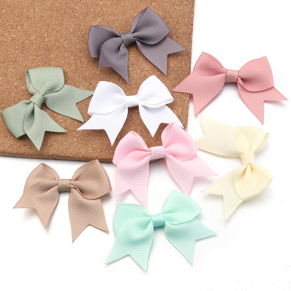 20pcs/lot Polyester Satin Ribbon Bows Handmade Bowknot Tie For Crafts Haircilp Clothing Wedding Party Decor DIY Gift Packing