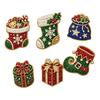 DIY Kunst-Sets mit Kunstperlen 6 Stück/Set Kühlschrankmagnet-Set, Weihnachts-Schneemann-Baum-Weihnachtsmann Feiertags-Heimdekorationen Magnete, Mosaik-Kühlschrank-Dekoration für