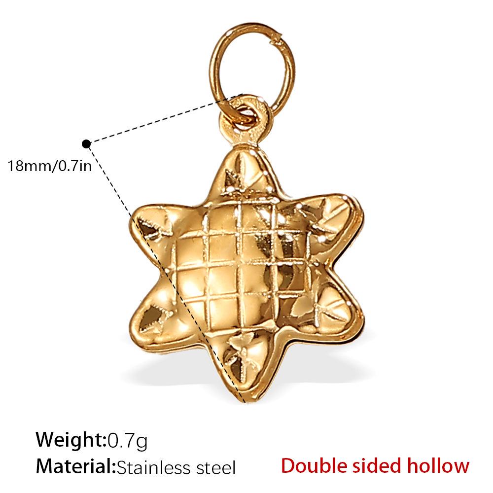 European & American Titanium Steel Rose Pendant - Creative DIY Necklace Accessory Collection