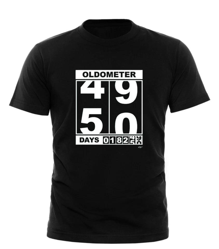 

Oldometer 49 50 Days - Mens Funny Novelty Tee Top Gift T Shirt All Sizes T-shirt XL