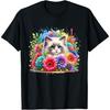 Ragdoll Cat Mom Mother's Day Watercolor Colorful Flowers T-Shirt Khan Mens Womens Tank Top Sweatshirt Hoodie 920 Black