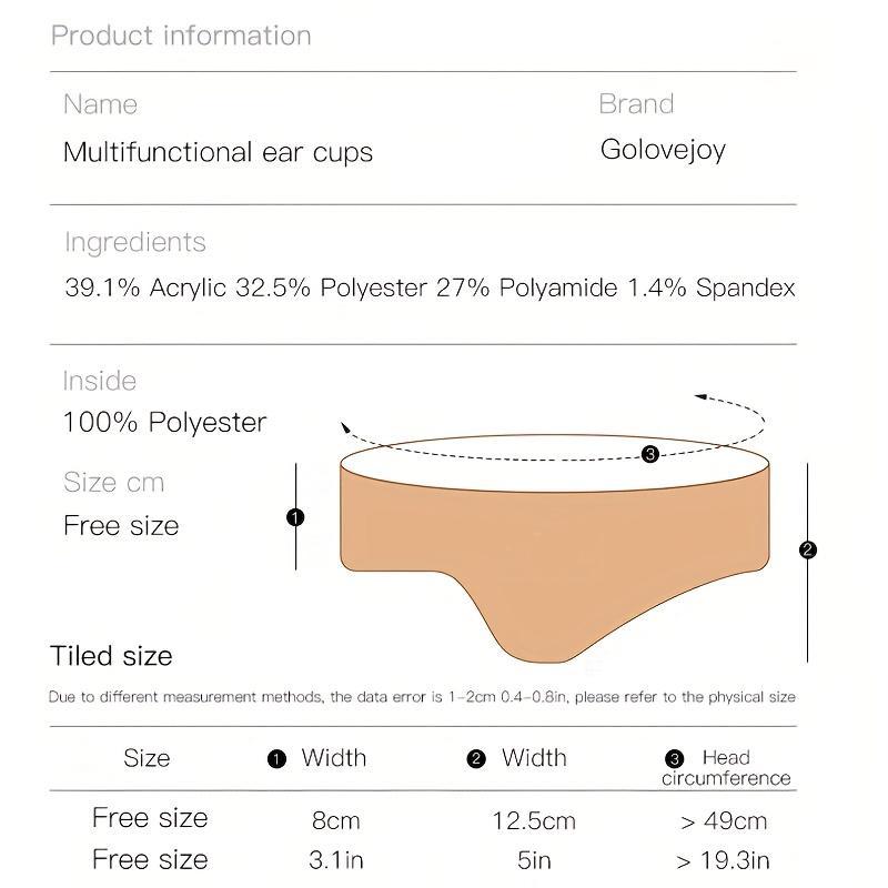 Winter Warm Earmuffs Windproof Thickened Fleece Ear Protection Knitted Cycling Earflaps Anti-cold Thermal Running Headband