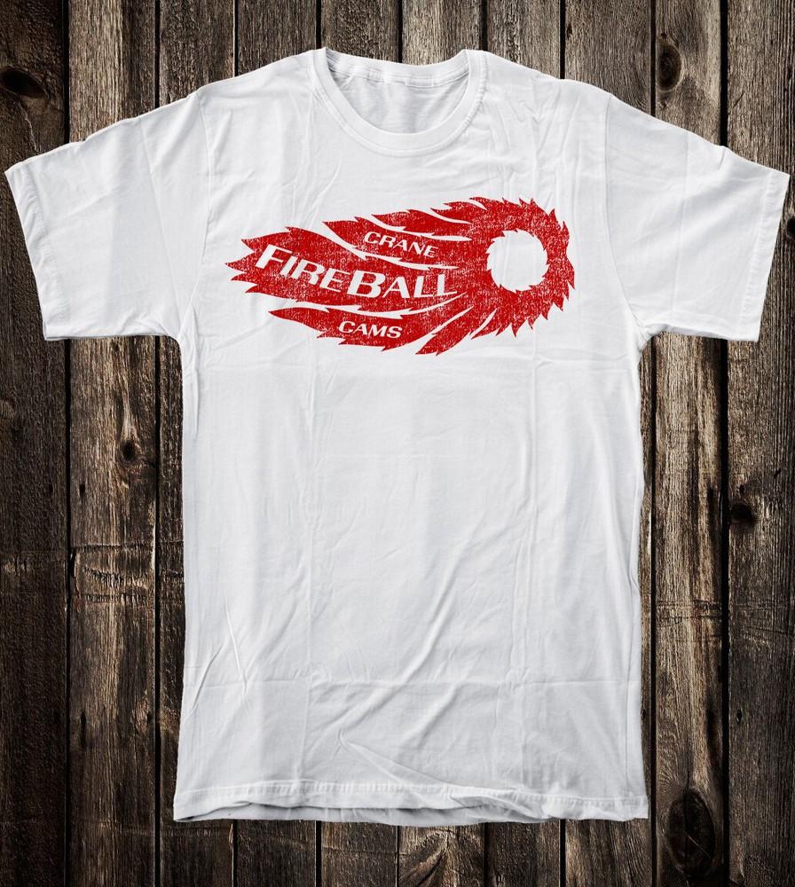

Retro Hot Rod Tee T Shirt Drag Race Racing Crane Cams Fireball XL
