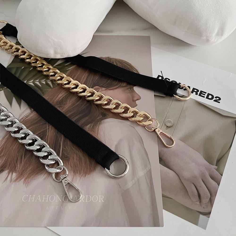 Fashion Casual Slim Fit Metal Waistband Waist Cummerbunds Golden Chain Belt Trouser Dress Belts