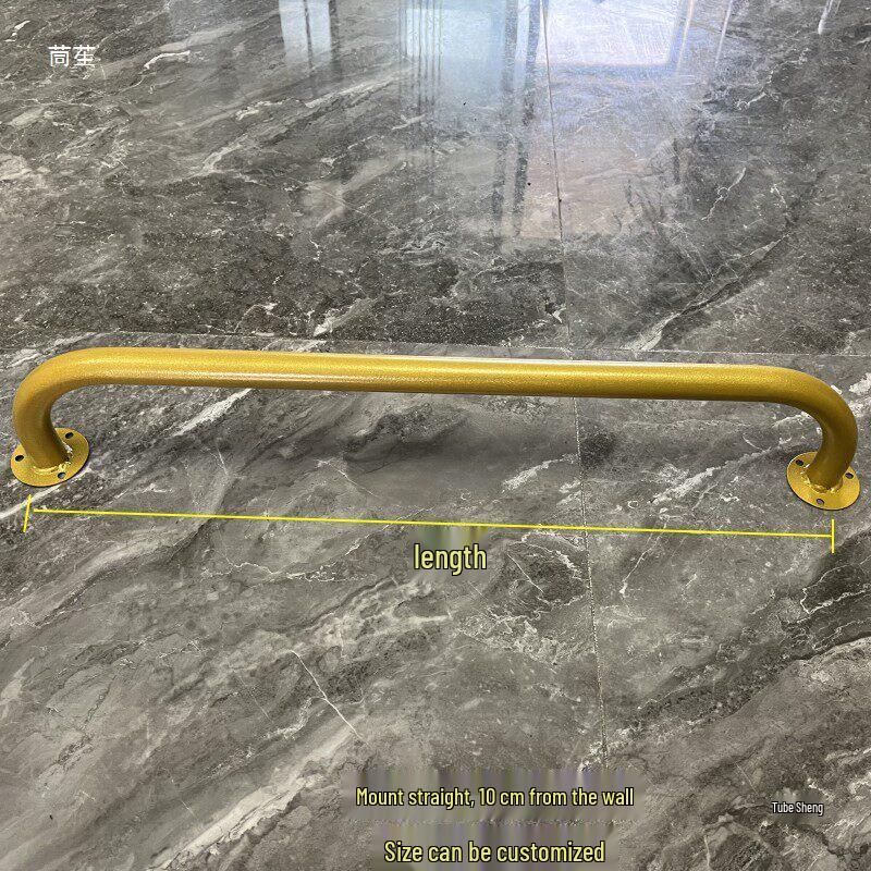 Gouden Muurbevestigd IJzeren Displayrek & Kledinghangstang