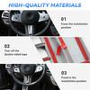 Carbon Fiber Look Steering Wheel Cover Trim For BMW 3 4 Series G20 G42 2019-2023