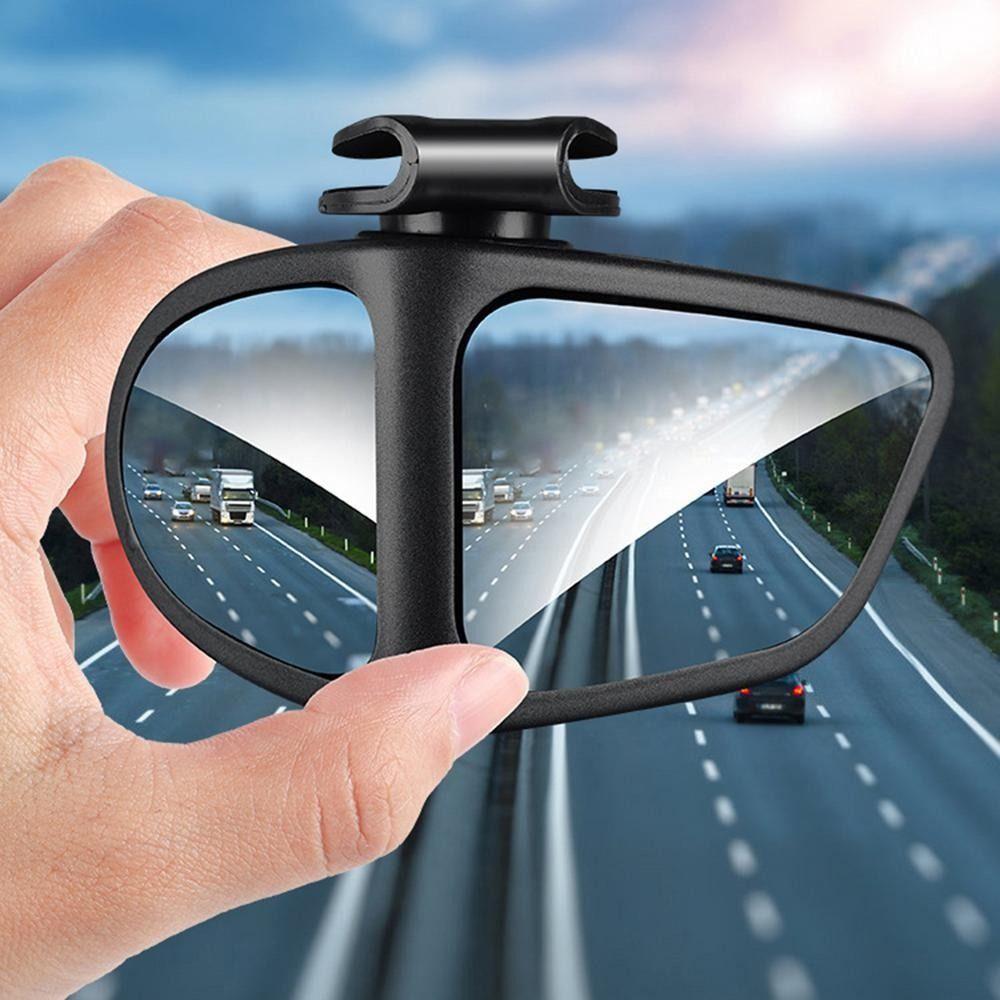 360 Grad Drehbarer Auto Rückspiegel Zusatzspiegel HD Glas Weitwinkel Rückfahrspiegel SUVs