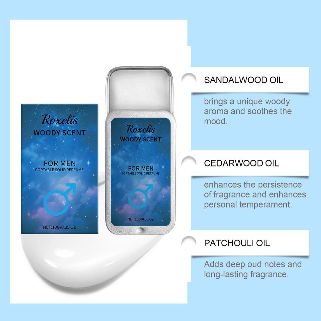 Premium Men's Fresh Solid Fragrance Balm For Long Lasting Invigorating Aroma In Portable 10g Packaging