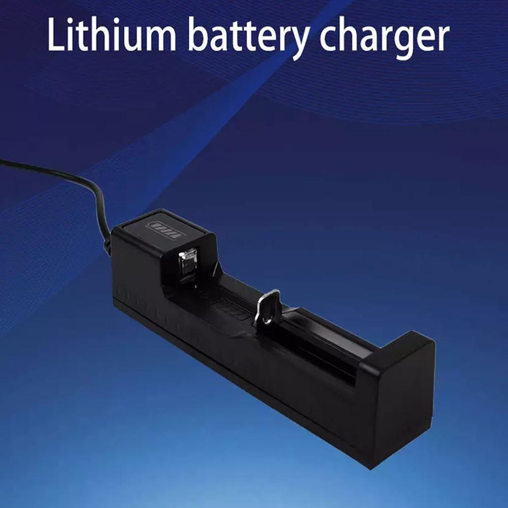 Slot 1 Usb Charger Adapter Led Smart Charging For Rechargeable Batteries Li-Ion 18650 14500 Universal Battery Charger