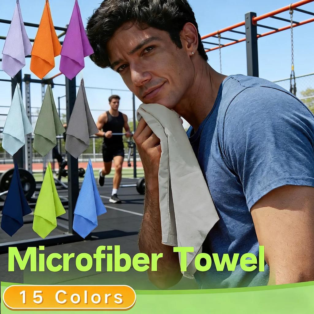 1-psc Microfiber Travel Towel Fast Dry Towel Super Absorbent Compact Light-Weight L Designed for Beach Gym Pool Bath Yoga
