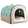 Washable Winter Warm Pet Nest: Half-Enclosed Cat & Large Dog House
