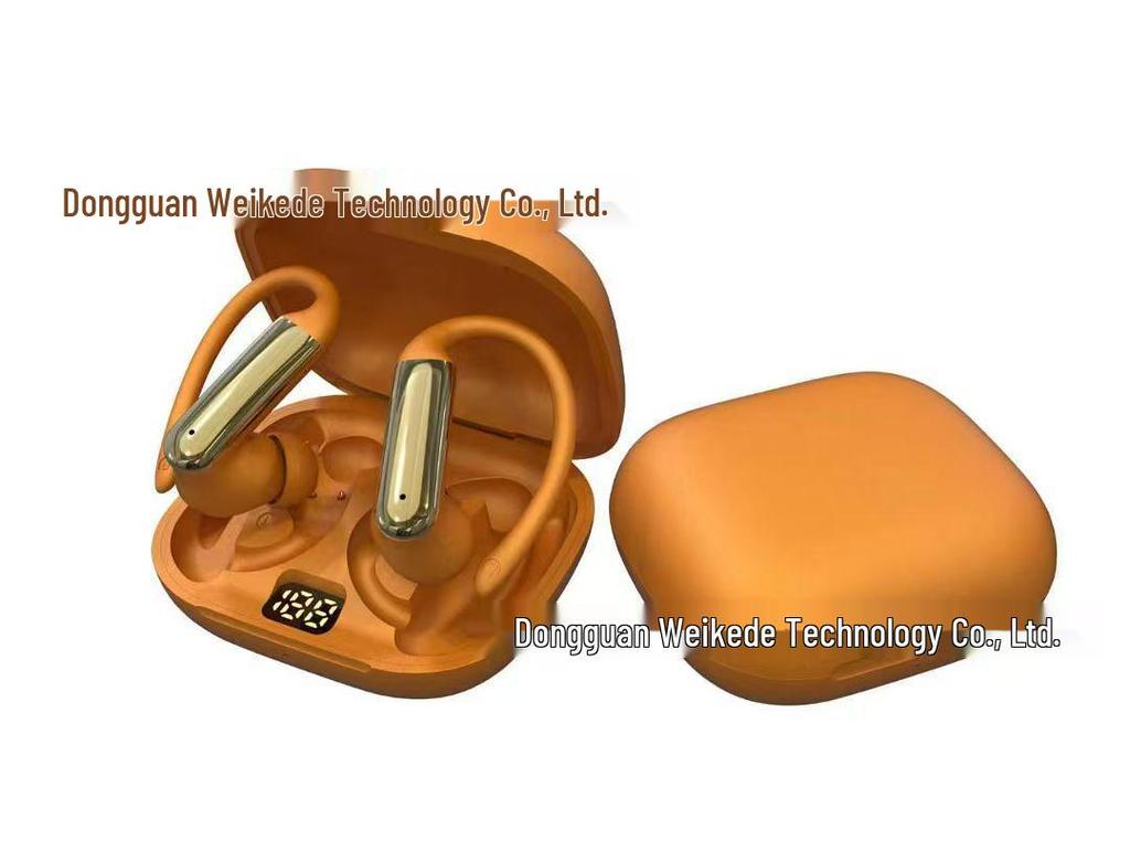 Bluetooth Clip-on Earbuds with Digital Display and Long Battery Life