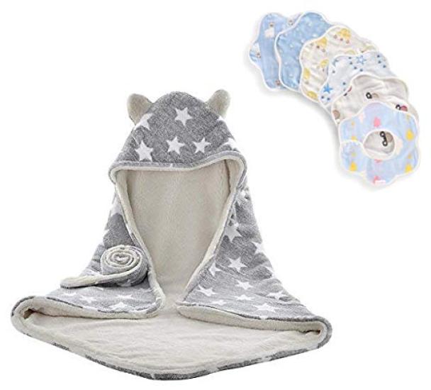 

Baby Cute Star Swaddle и детский комплект для мальчиков с оригинальными товарами BM0241 [ДОСТОВЕРНО] Халат, узор, нагрудник, 6, малыши, (Серый, Комплект)