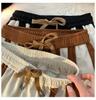 Lockere, gerade Freizeithose im amerikanischen Stil für Herren mit Kontrastnähten – Sport-Jogginghose mit weitem Bein für Frühling/Sommer