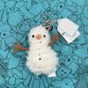 Neuer Schneemann JC Marshmallow Plüschtier, Kleiner Kirsch-Anhänger, Kleine Schildkröte Plüschtier, Croissant, Kleiner Pinguin JC Taschenanhänger
