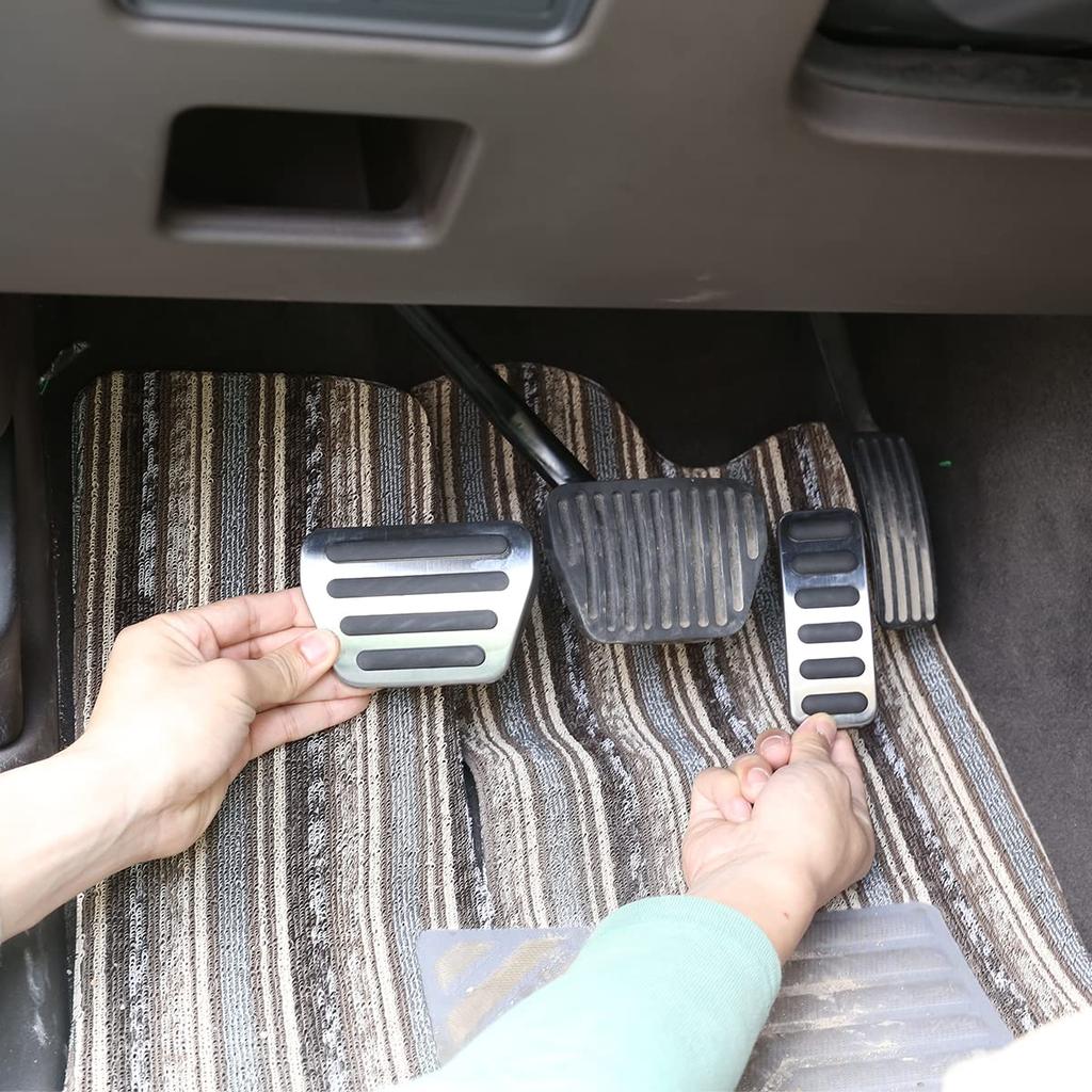 Sauicemy Throttle Pedal Pad Covers for 2020 Range Rover Foot Gas Car Car Interior Easy Stainless Set Rover/Land Defender, Brake, Accessories,