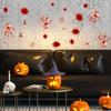 Fenster Badezimmer Schatten Glas Wandtattoo Halloween Dekor Halloween Aufkleber Horror Blut Hand Fußabdruck Türaufkleber