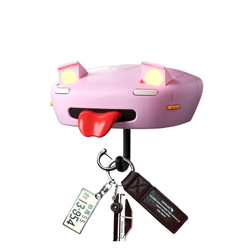 Porte-clés Thème Voiture Lumineux Forme Phare Crochet Matériau ABS Porte-clés Accessoire Inspiré Anime Crochet Universel Support à Forte Adhérence