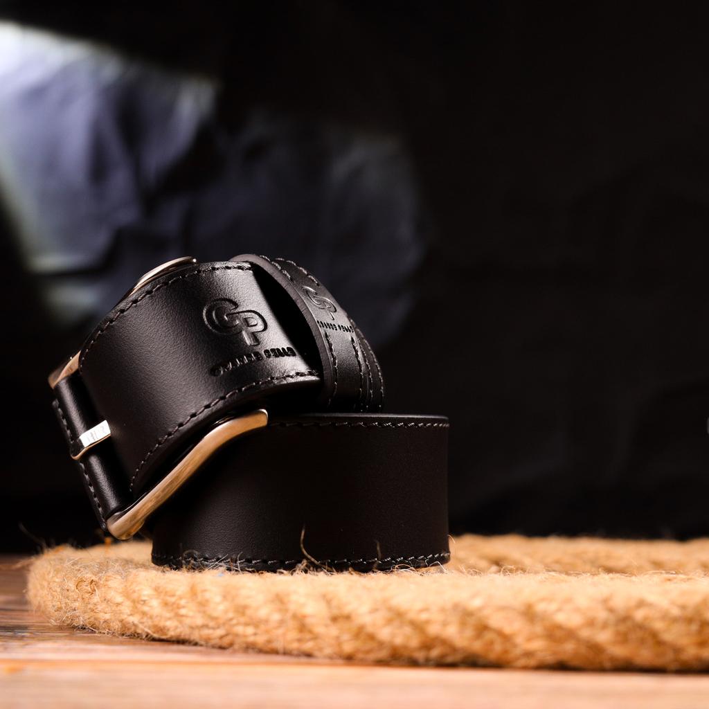 Reliable Men's Leather Belt GRANDE PELLE Leather Belt 21467 Black