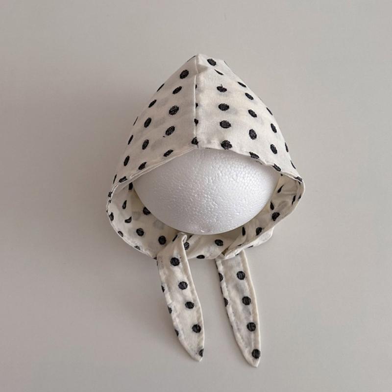Infant Headwrap Dots Pattern Baby Caps Infant Turban Caps Soft Baby Headwear Perfect for Boy & Girls Aged 0 To 3 Year