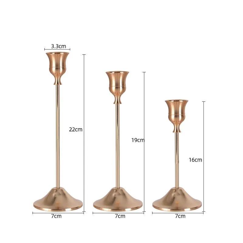 Nordischer Vintage Metall Kerzenhalter – Romantische Kerzenlicht-Dinner-Dekoration für Valentinstag und Heimdekoration