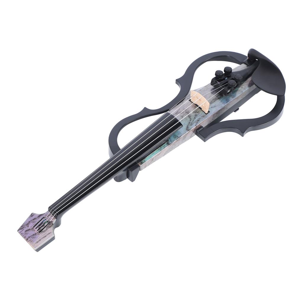 Vioara electrica silențioasă profesională Fibră de carbon și ABS 44 Lăută electrică de dimensiune completă cu pickup