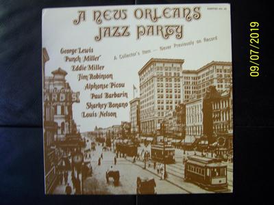 LP Record GEORGE LEWIS, PUNCH MILLER, EDDIE M - A New Orleans Jazz Party RARITIESNO62 Rarities Non Japan Jazz Used
