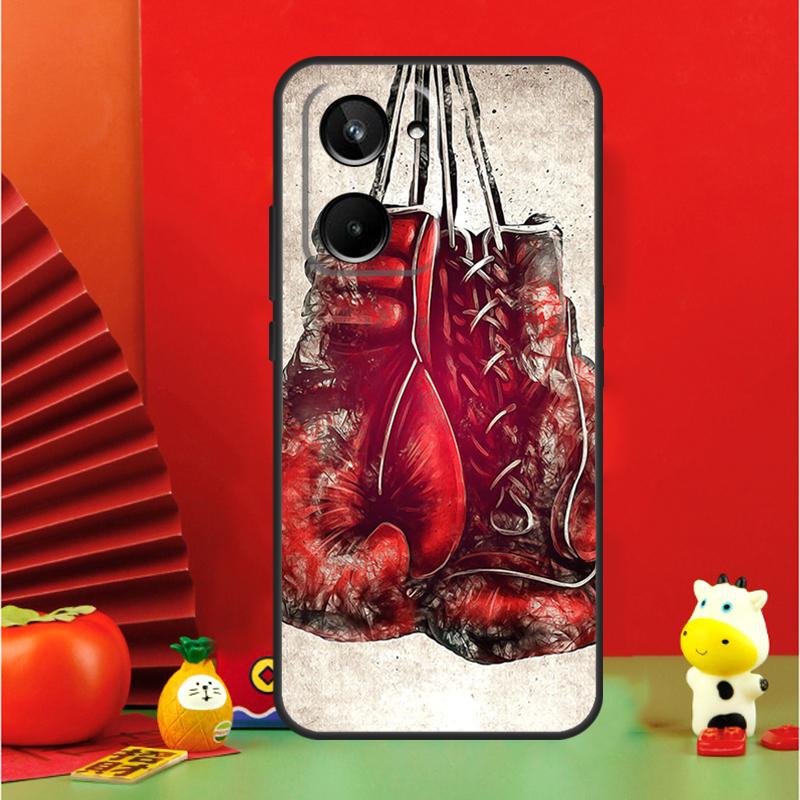 Boxing Gloves For Realme C35 C53 C55 C67 GT Neo 6 GT5 9 10 11 12 Pro Plus C25S C21Y C30 C31 C33 C51 Case