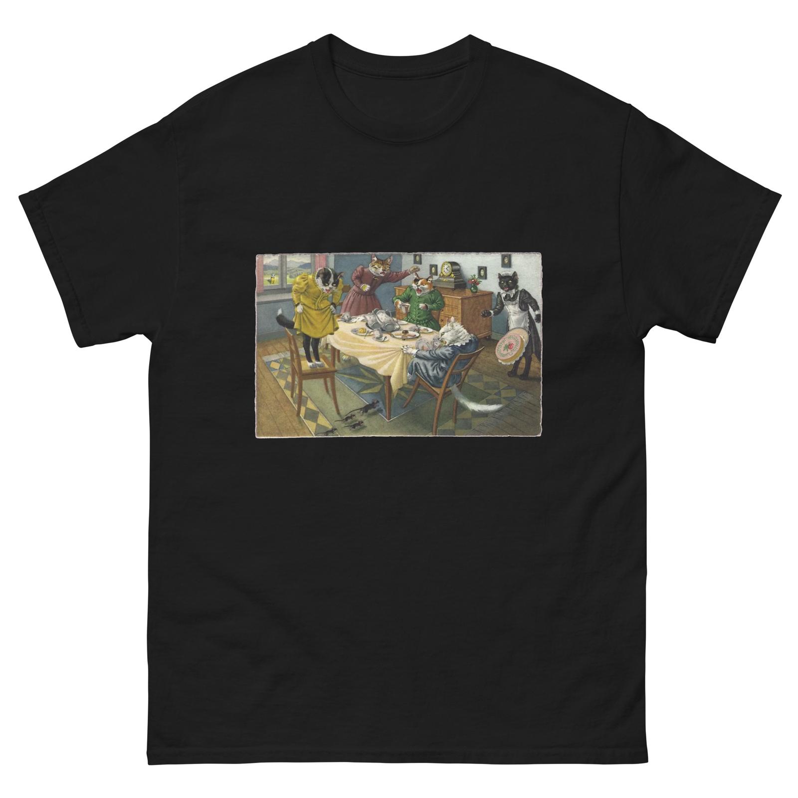 Mainzer Cat Postcards and Eugen Hartung Cats Unisex T-Shirt Mens Womens Tees Top M