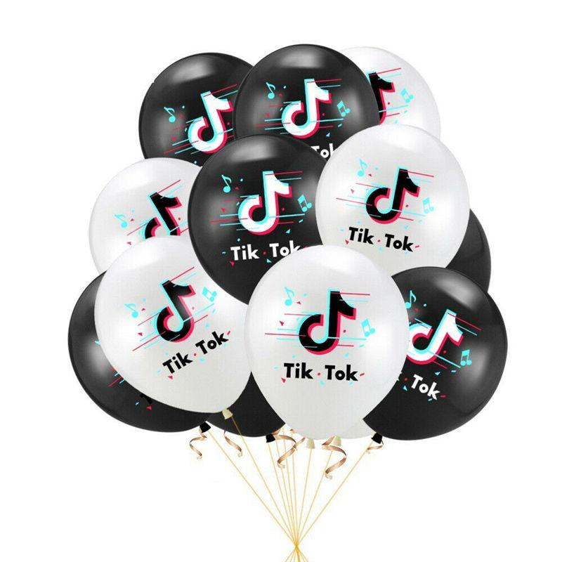 Eye-catching Tiktok Theme Latex Balloon For Vibrant Birthday Party Decor Supplies