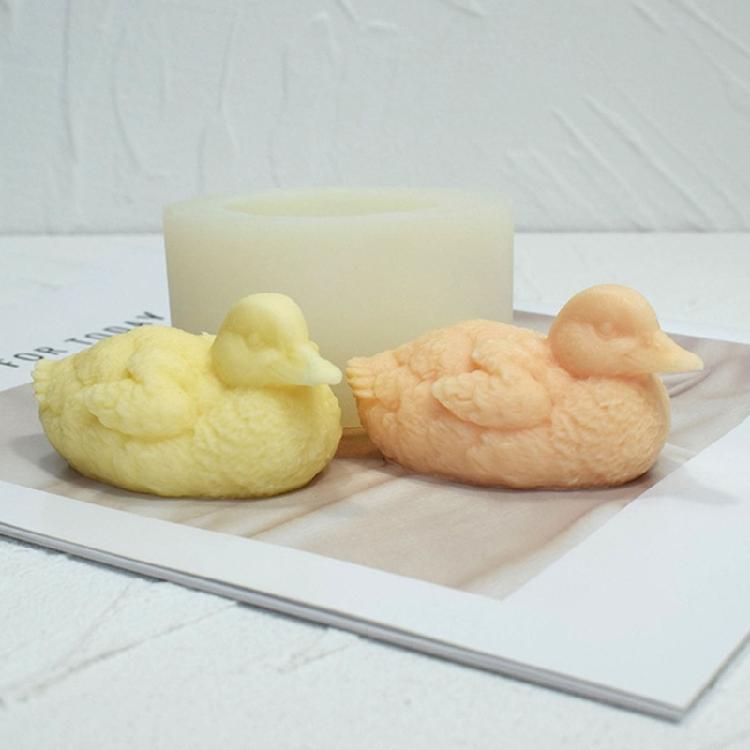 Swimming Duck Shape Silicone Molds Table Ornament Mould DIY Crafts Plasters Mold