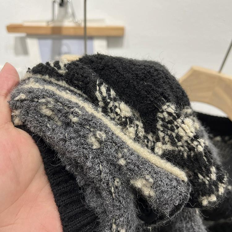 Dimanaf Automne 2025 Femmes Pulls Gilets Sans Manches Tricot Boutons Grande Taille Style Décontracté Ample Pull Noir