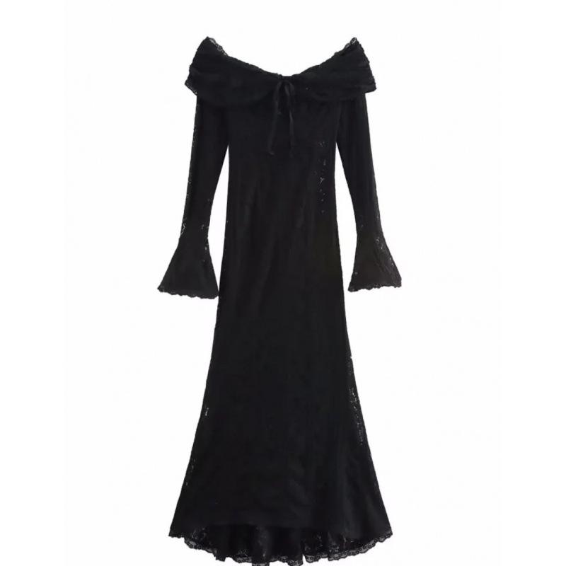 Elegant One-Shoulder Lace Bandeau Dress for Women