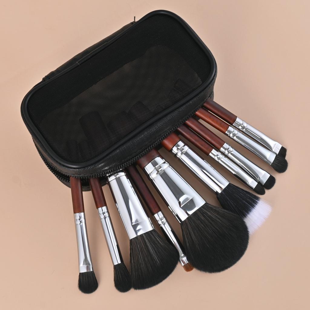 Mini Travel Makeup Brush Set Make Up Brush Holder Bag Professional Makeup Brush Set for Women Makeup