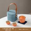 Outdoor coarse pottery portable travel tea set storage bag household teapot cover bowl Kuaike cup business souvenir