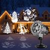Halloween Projector Light Rotating Snow Falling Projector Lamp Weather Resistant Easy To Install Indoor Outdoor Holiday Party Projector