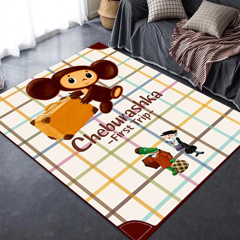 2025 New Cheburashka Cute Carpet Rug for Living Room Bedroom Home Sofa Decoration,Kids play Non-slip Floor Mat17