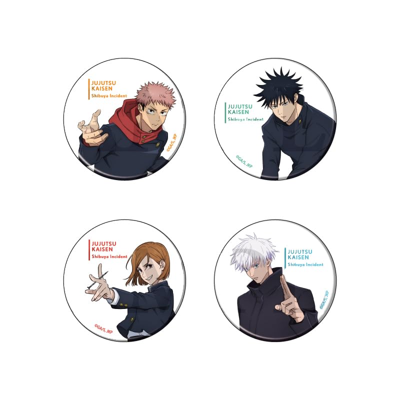 

Jujutsu Kaisen Shibuya Jihen 01 Box of 4 Can Badges [Original Illustration]
