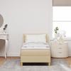 VidaXL Bed with Slatted Base Cream 80x200 Cm In Fabric 3341326