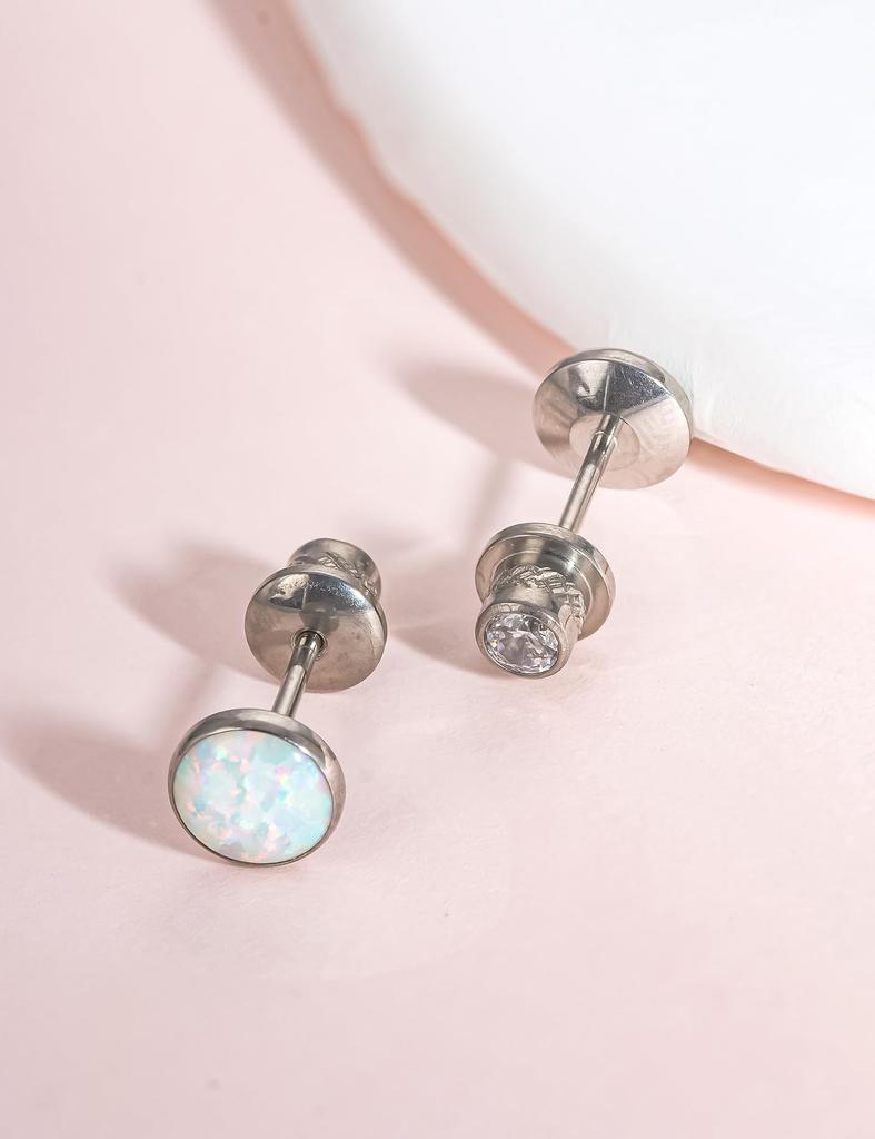 Limerencia Pure Titanium Medical Titanium Fall Oz Second 1 Unisex Piercings, Grade, Non-Stick Piercings, Hypoallergenic, Screw-on Piercings, Won't