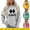 Womens Oversized Loose Fit Hoodie Sweatshirt With Print Design Comfortable Casual Top