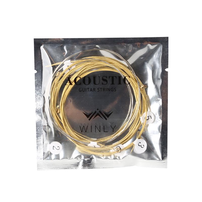 Phosphor Bronze Folk Guitar Strings Set - Hexagonal Steel Core