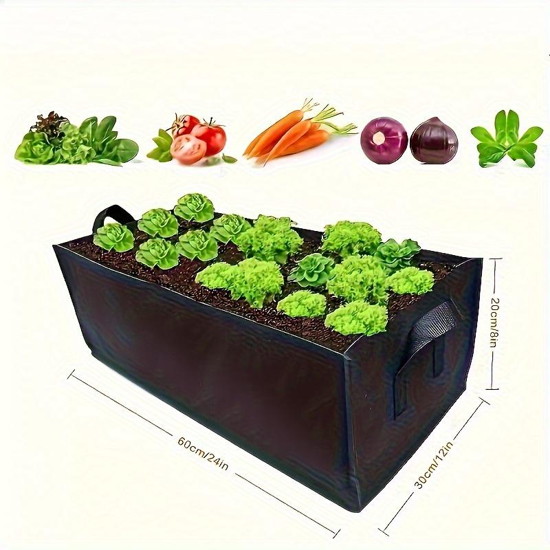 

Прочная тканевая приподнятая грядка для сада - воздухопроницаемый прочный мешок для выращивания в помещении и на открытом воздухе, простая установка, идеально подходит для овощей, цветов, трав 1pc