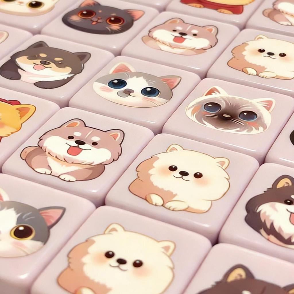 Mahjong Set Interactive Mah Jongg Toy Flag Pattern Games Blocks Tiles for Men Women Girls Youth Teens Wife Husband Son Daughter