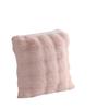 Solid Color Faux Rabbit Fur Plush Cushion: Dual-Use Back Cushion for Sofa, Bedroom Bay Window, or Bedside with Bubble Fleece